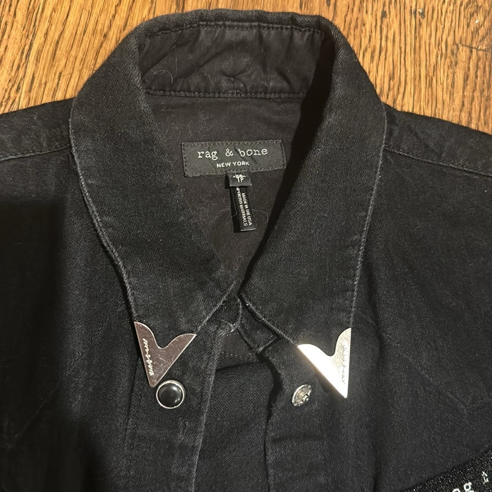 *Rare* Vintage Rag And Bone Button Up - image 3